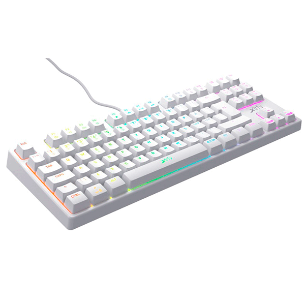 Клавиатура USB, XTRFY K4 TKL RGB, White  (XG-K4-RGB-TKL-WH-R-RU)