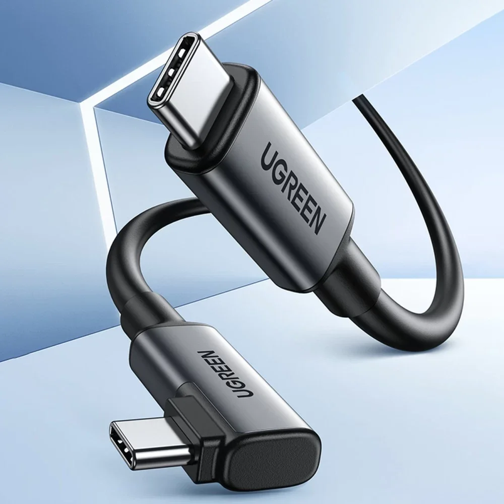 Кабель USB C - USB C, 3.2 Gen1, 90°, 5Gbps, 5m, для VR очков US551 (90629)
