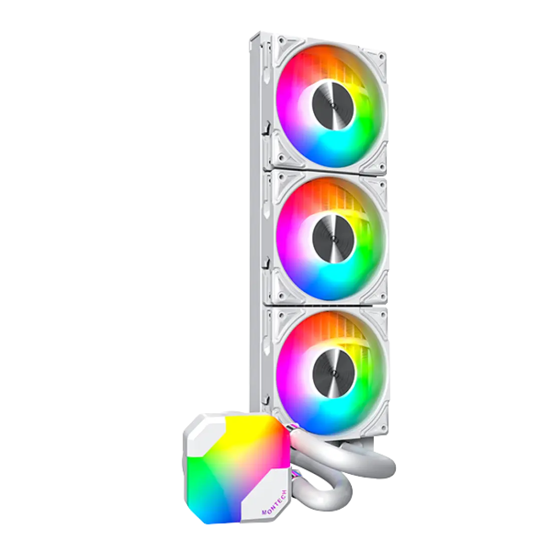 Водяное охлаждение для CPU Montech HyperFlow ARGB 360, White (HyperFlow ARGB 360 (W))