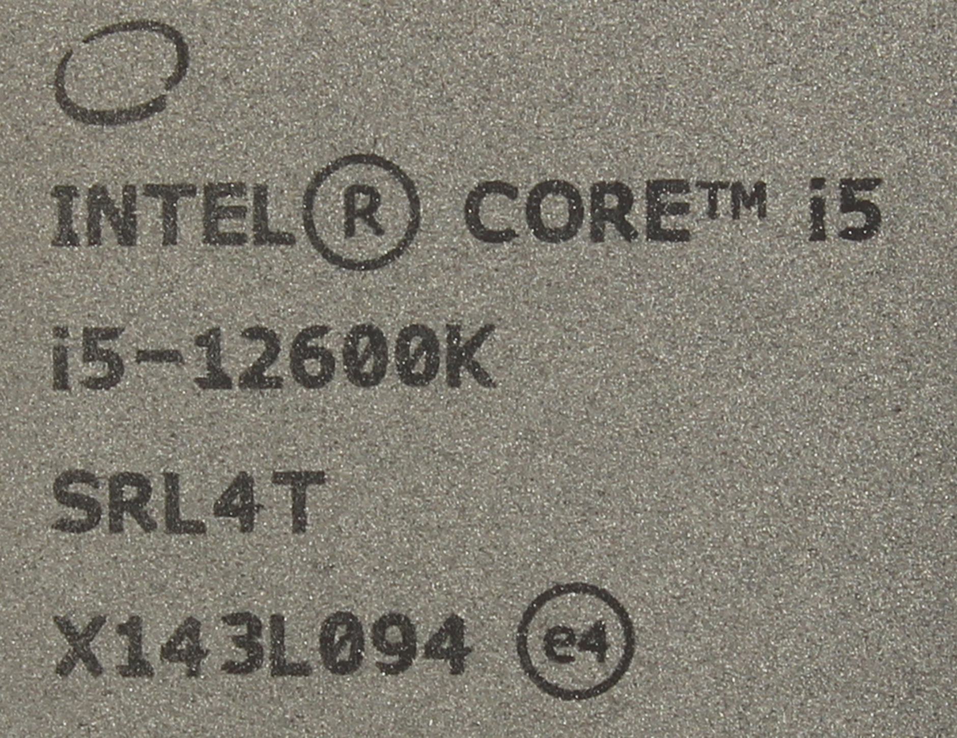 Процессор Intel Core i5-12600K (SRL4T-OEM)