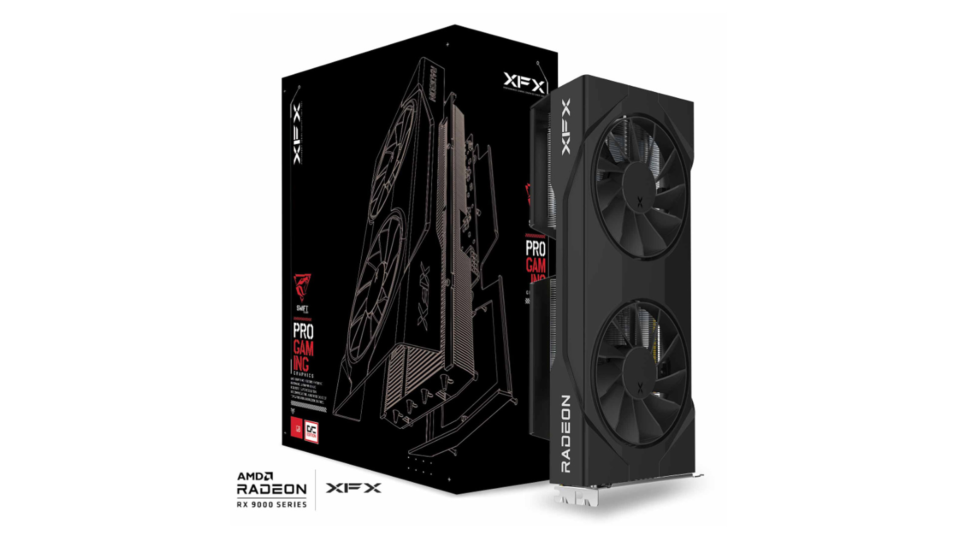Видеокарта XFX Swift AMD Radeon RX 9060 XT OC 16GB (RX-96TSW16BQ)