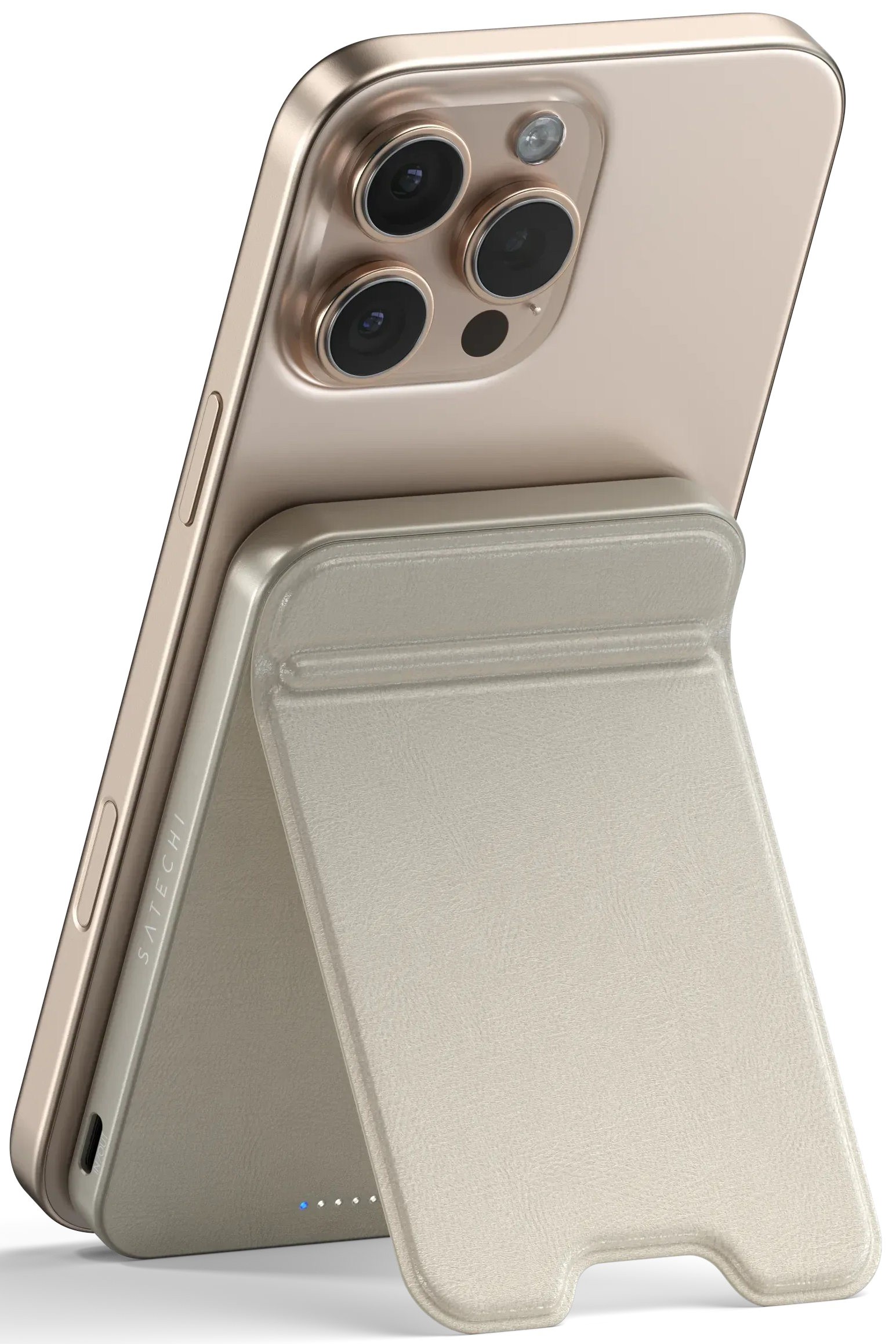 Пауэрбанк Satechi Qi2 5K - Sand (ST-B5Q2SW)