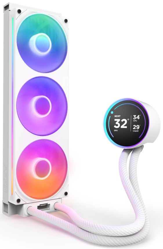 Кулер с водяным охлаждением NZXT Kraken Elite 360 RGB V2 RL-KR36E-W2 White (RL-KR36E-W2)