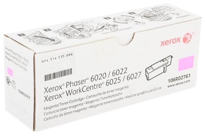 Лазерный картридж Xerox PC/WCC 6020/6025 ТОНЕР-КАРТРИДЖ Magenta 6022/6027 (106R02761)