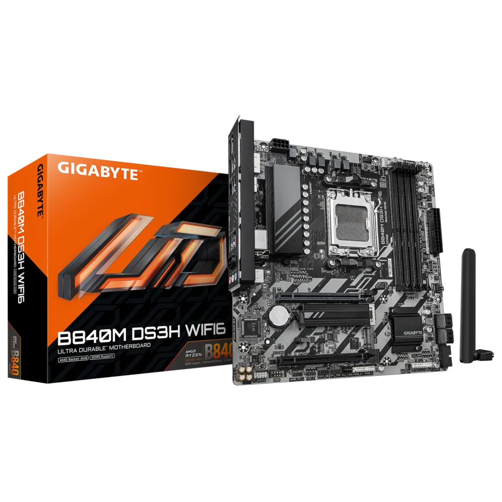 Материнская плата Gigabyte B840M DS3H WIFI6 (B840M DS3H WF6)