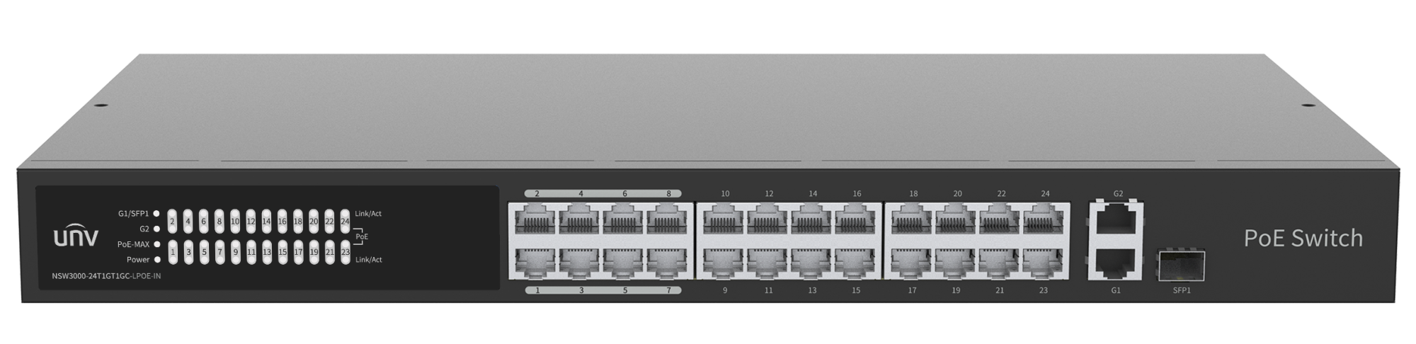 Коммутатор Uniview NSW3000-24T1GT1GC-LPOE-IN (NSW3000-24T1GT1GC-LPOE-IN)