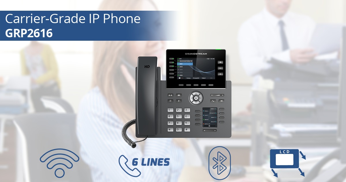 IP-телефон Grandstream GRP2616, Carrier-Grade IP Phones (GRP2616)