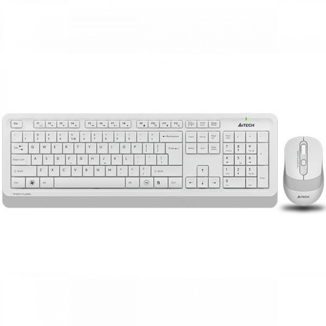 Клавиатура+мышь беспроводная A4tech FG1010S-White Fstyler USB (FG1010S-White Fstyler)