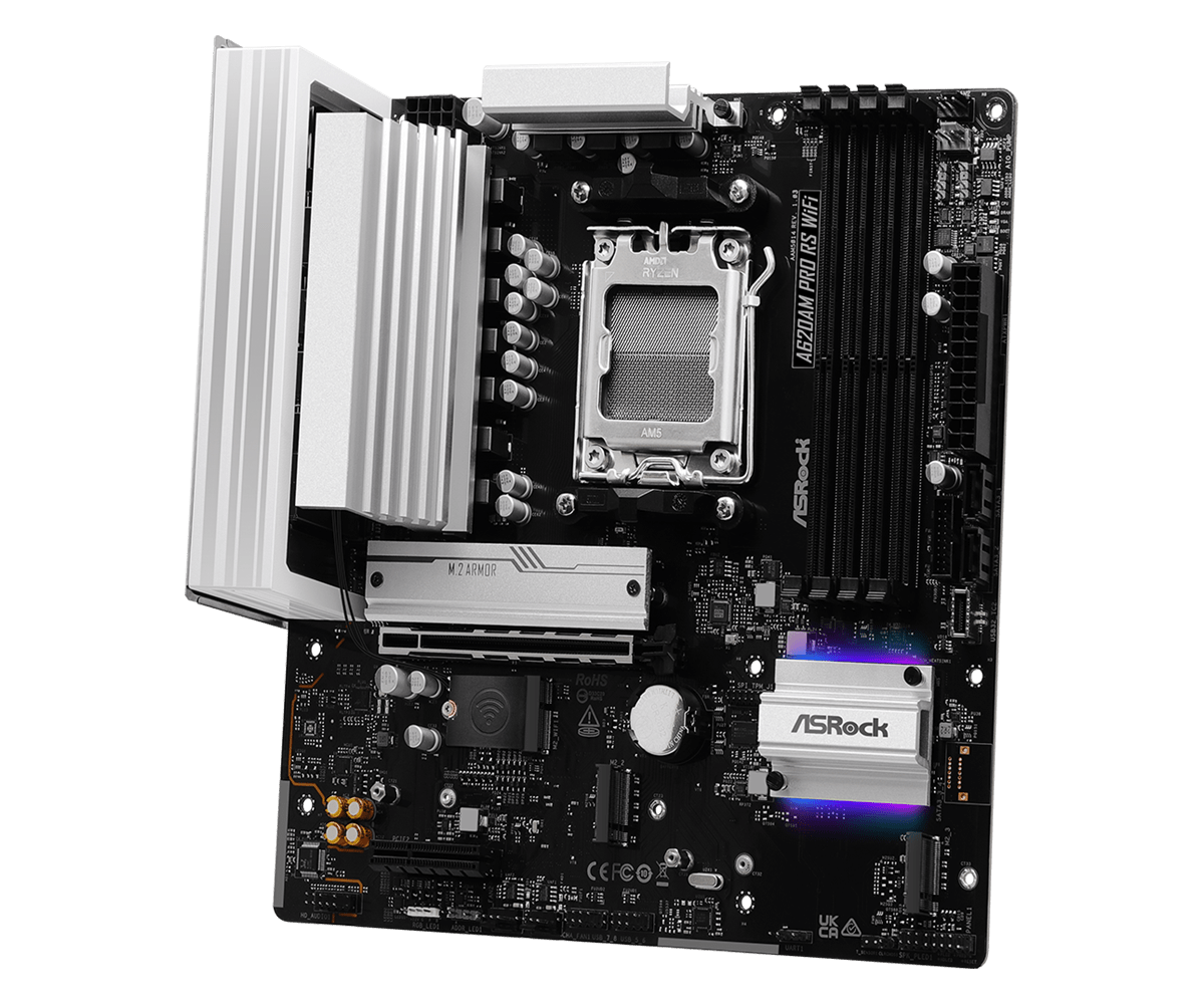 Материнская плата ASRock A620AM PRO RS WIFI (A620AM PRO RS WIFI)