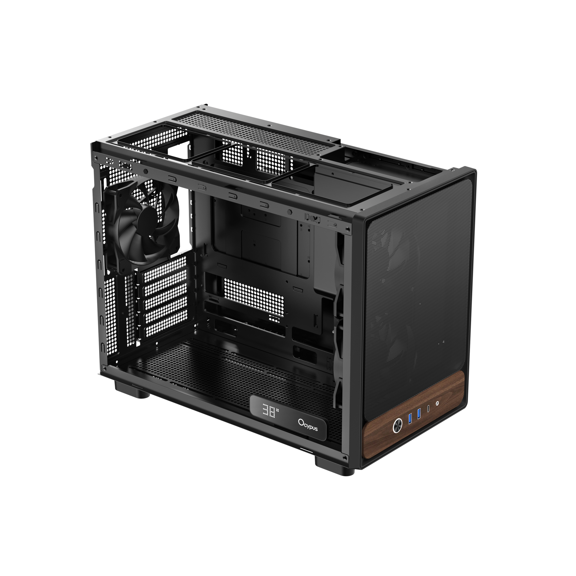 Корпус Ocypus Delta C40 BK Digital (Delta-C40-BKG300XX-GL)
