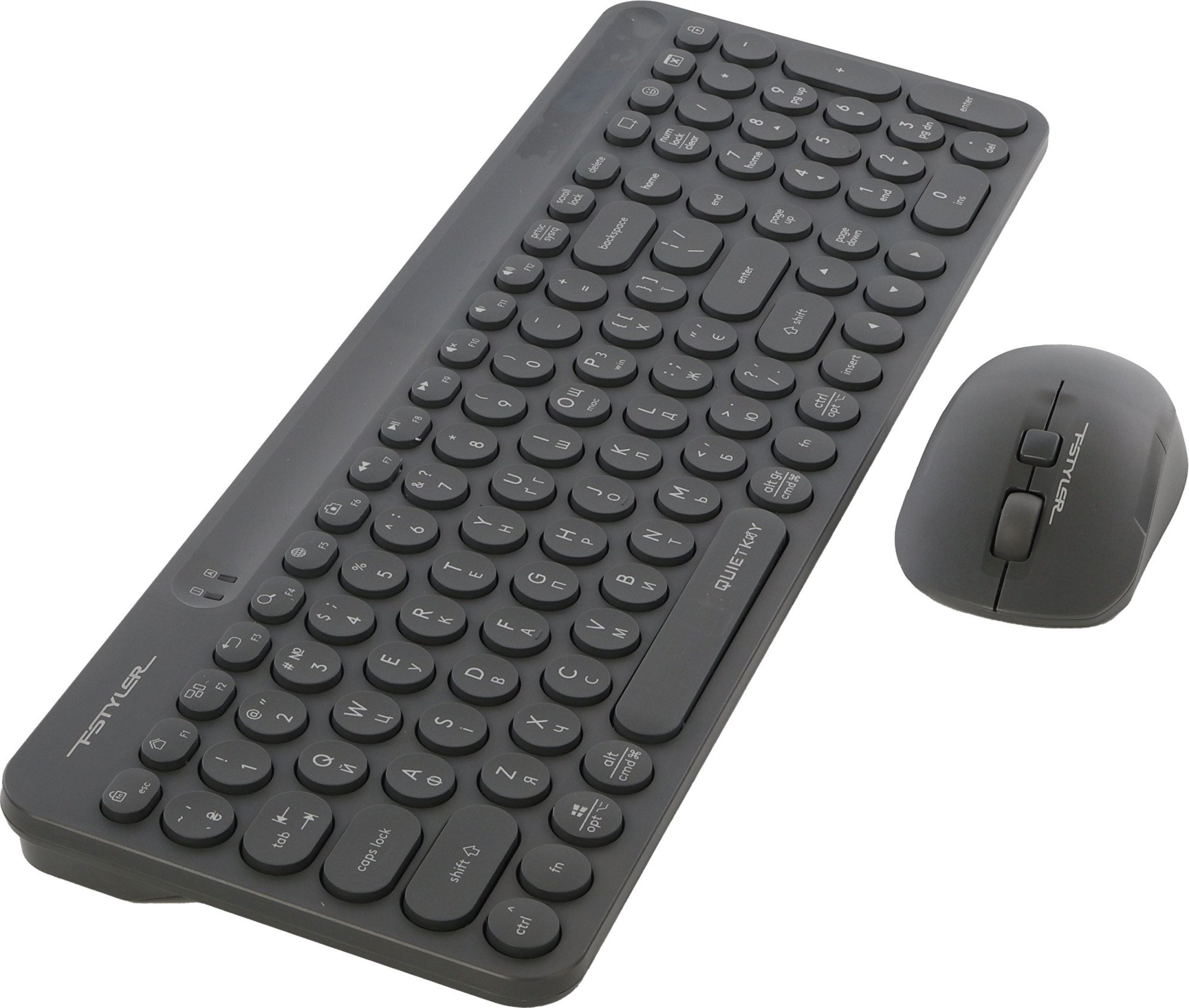 Клавиатура+мышь беспроводная A4tech Fstyler FG3300 Air2, Grey (FG3300 Air2 Grey)