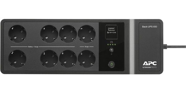 Источник бесперебойного питания APC Back-UPS 650VA, 230V, 1 USB (BE650G2-RS/box)