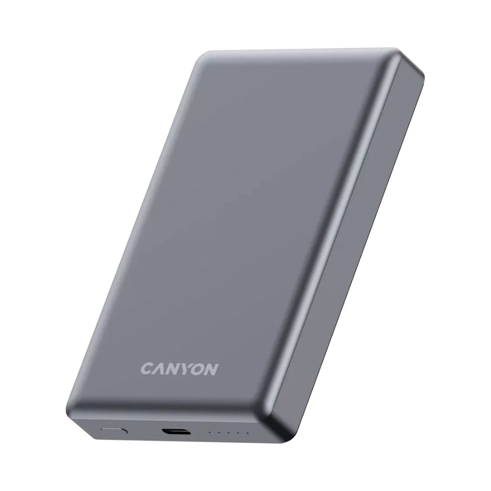 Power Bank CANYON OnPower 510 slim Magnetic 10000 mAh PD20W Dark Grey (CNS-CPB510DG)