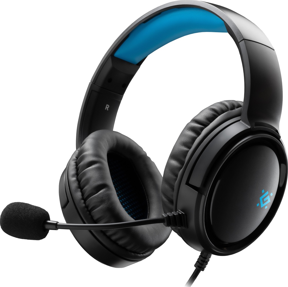 Игровая гарнитура Defender Abyss черный, провод 2 м (64548)