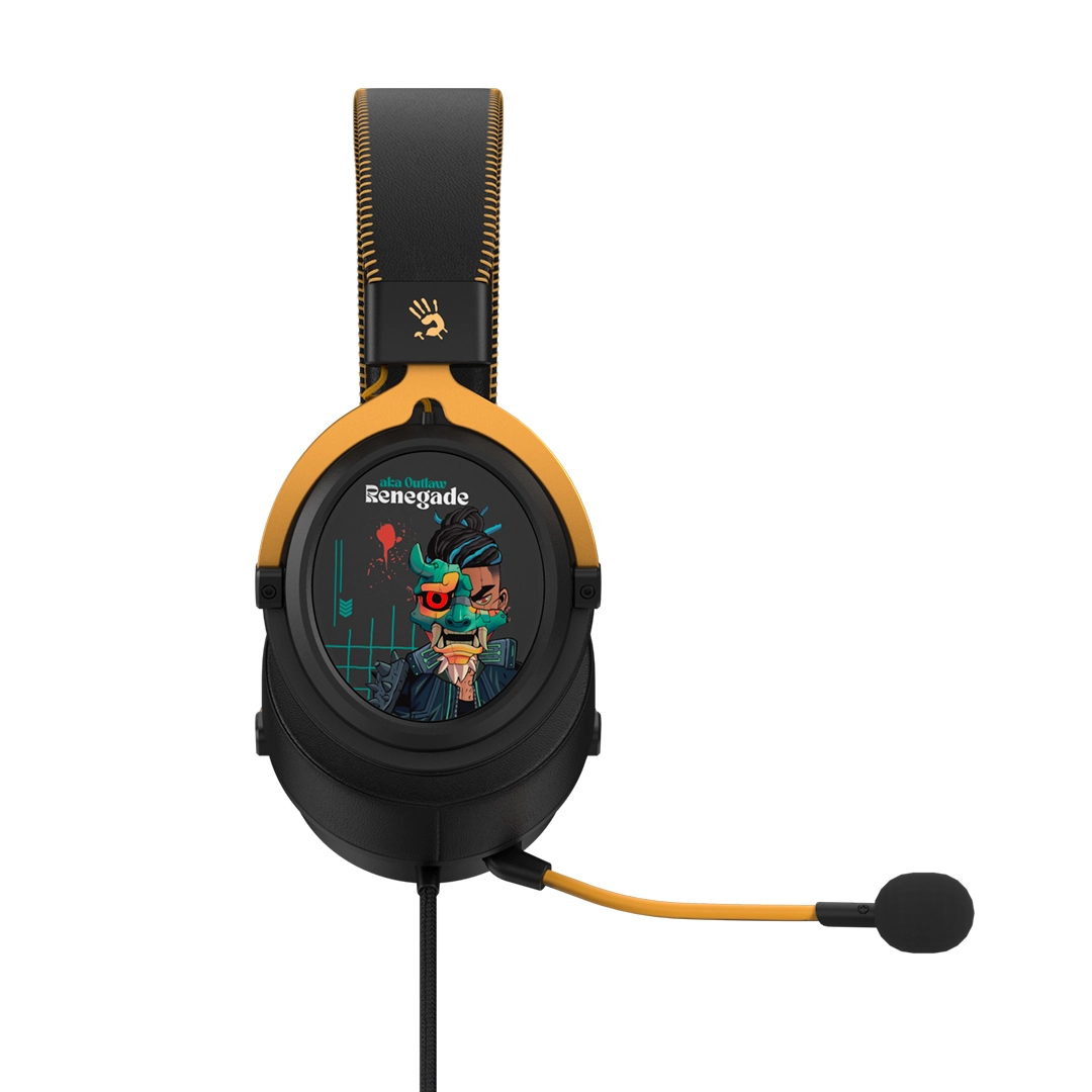 Наушники+микрофон игровые Bloody M595 Renegade Black Midnight SAVAGE (M595 Renegade Black Midnight)