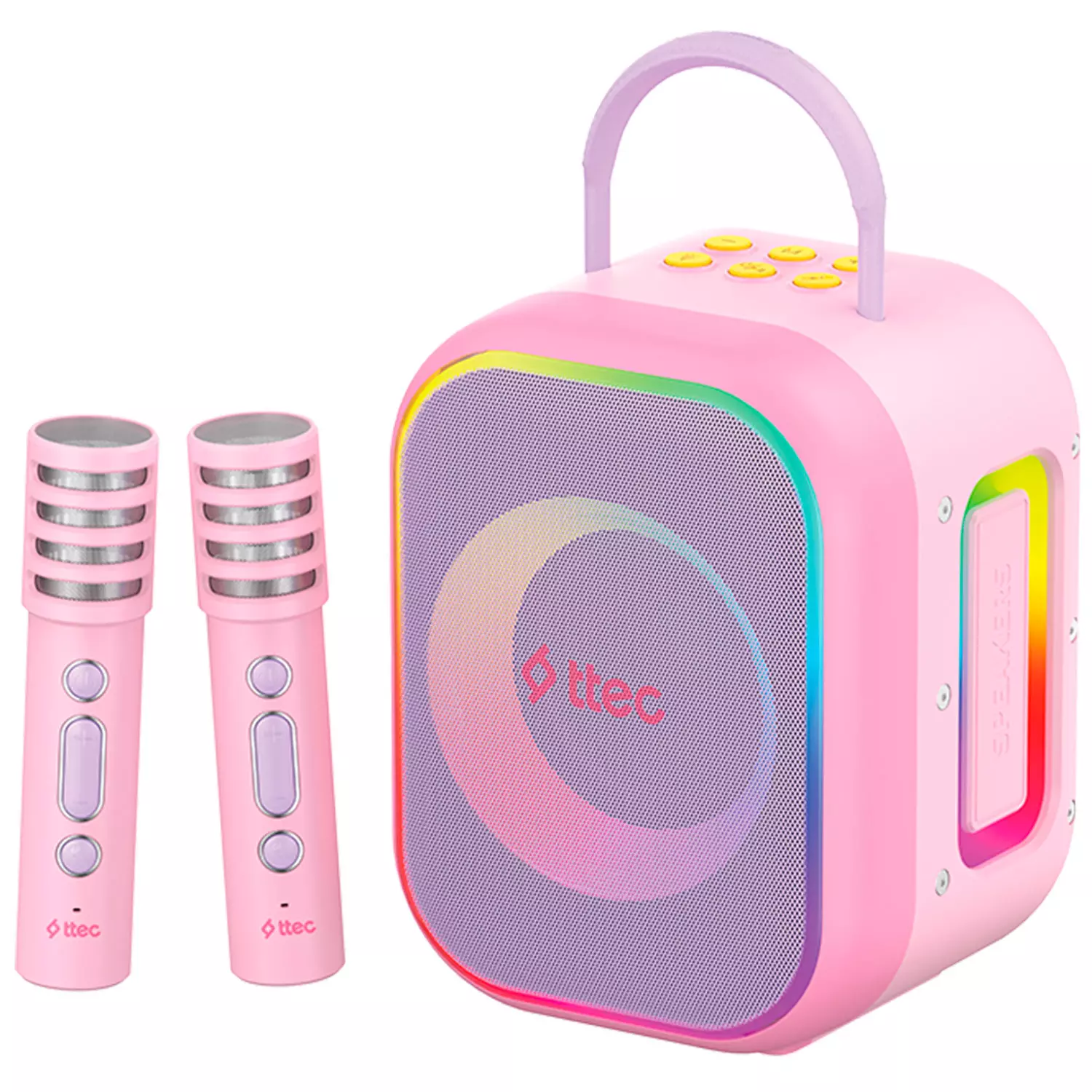 Колонка ttec VocalMate Portable Wireless Child Karaoke Set,Balerina Pink (2BH18BP)