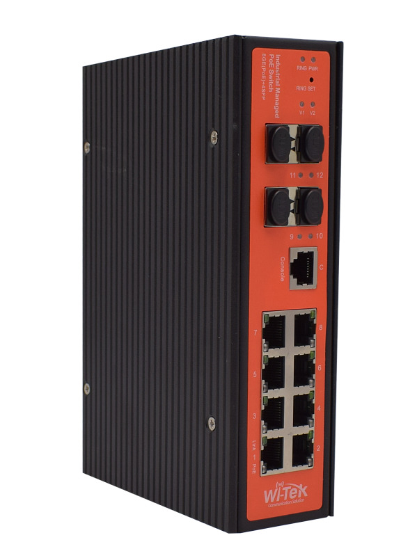 Промышленный управляемый L2 коммутатор Wi-Tek WI-PMS312GF-I v2  (WI-PMS312GF-I v2) Промышленный управляемый L2 коммутатор Wi-Tek WI-PMS312GF-I v2  (WI-PMS312GF-I v2)