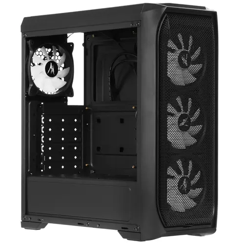 Корпус Zalman N5 MF, Mid Tower, ATX, Black, 2x3.5"/4x2.5" HDD, 2xUSB, 1xUSB3.0, Mic+Audio, RGB (ZALMAN N5 MF)