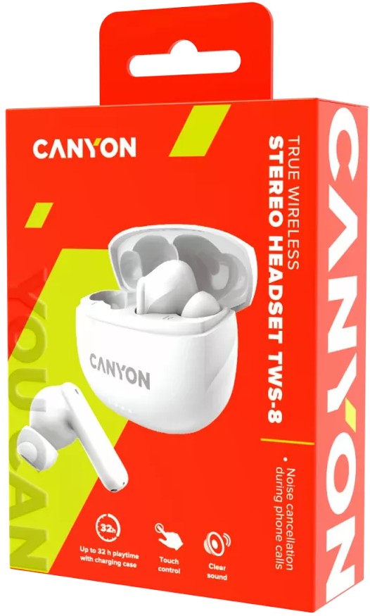 Наушники Canyon TWS-8, White (CNS-TWS8W)