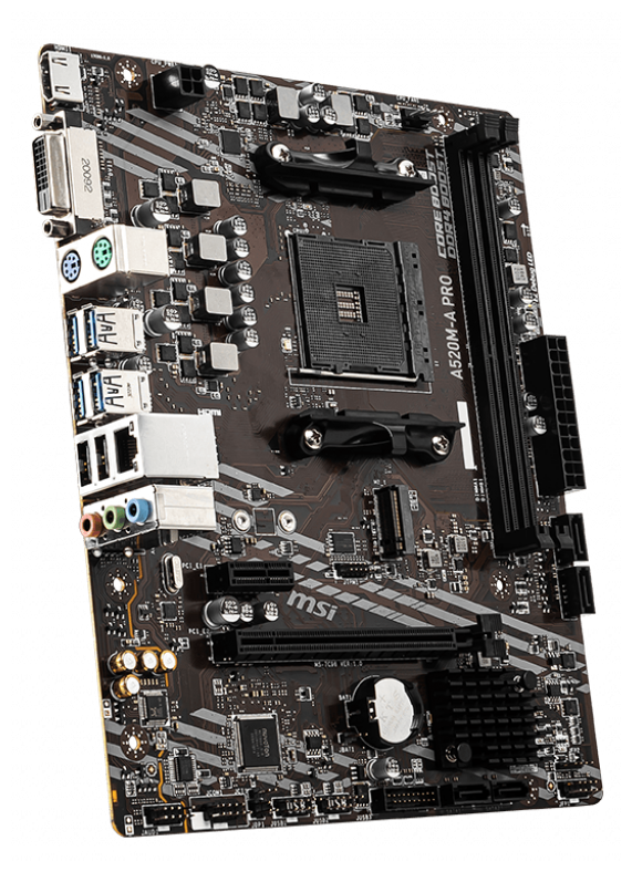 Материнская плата MSI A520M-A PRO AM4 A520 mATX (A520M-A PRO) Материнская плата MSI A520M-A PRO AM4 A520 mATX (A520M-A PRO)