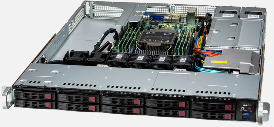 Сервер 1U Rack Supermicro SYS-111R-M ()