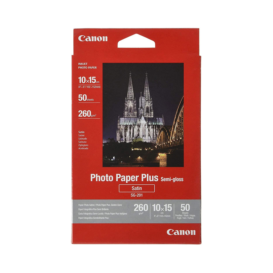 Полуглянцевая фотобумага Canon SG-201 4x6inch 50SH (1686B015AA)