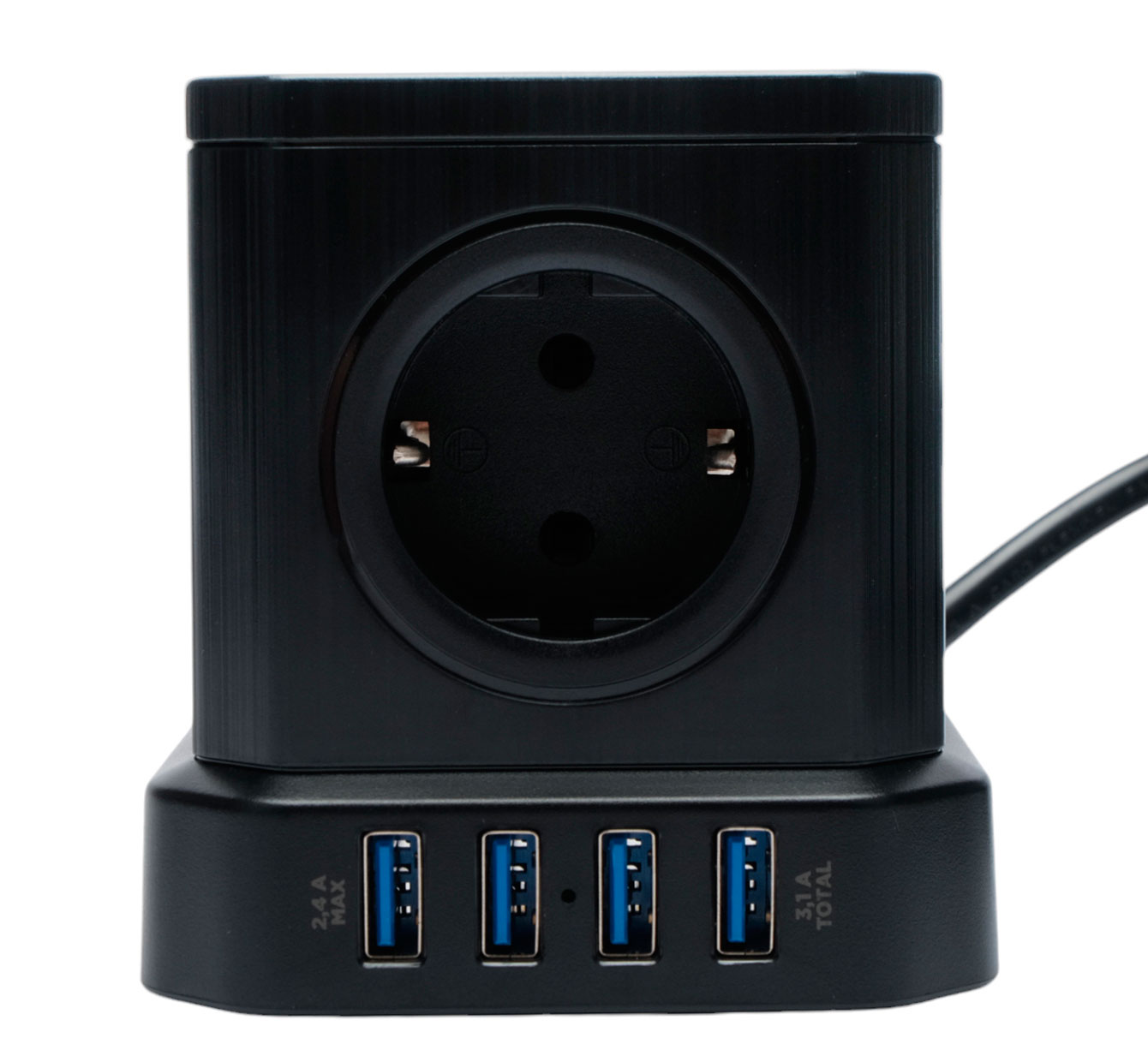 Сетевой фильтр Cablexpert Tower, TWR-5 черный (TWR-5-U4-B-2)