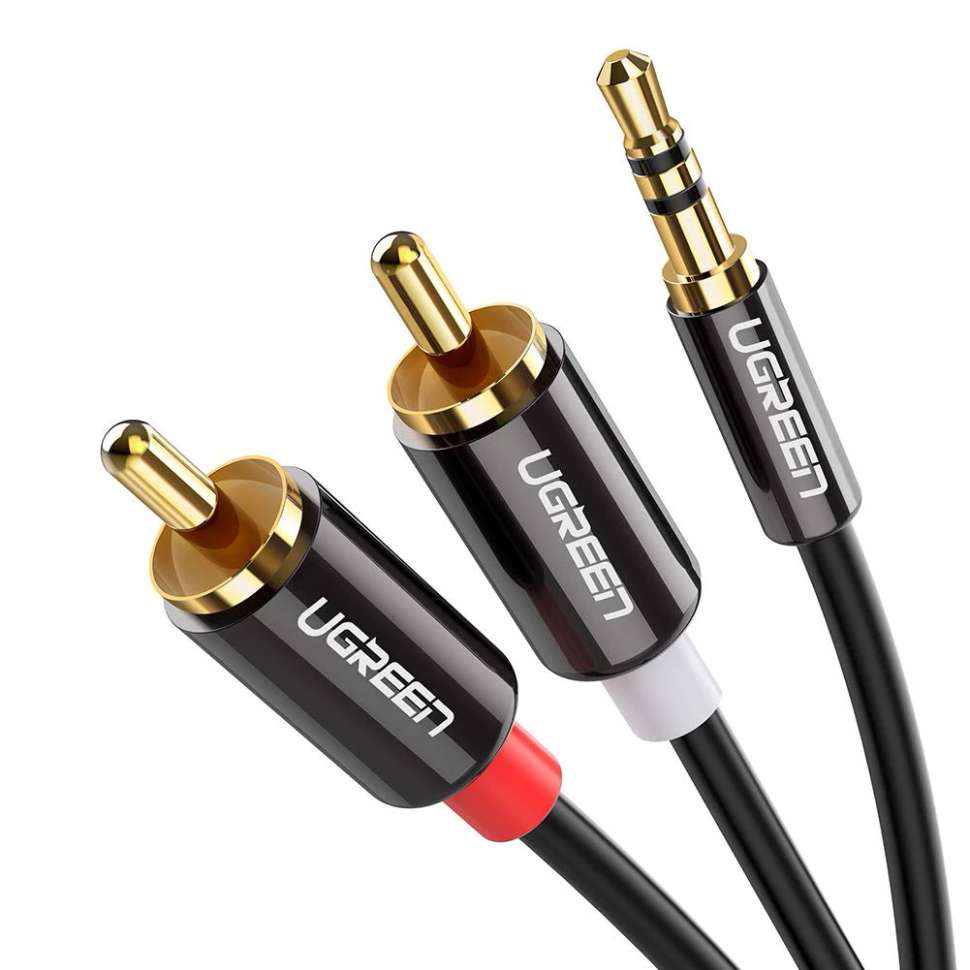 Кабель Audio(m) 3.5mm - 2RCA(m), 2m AV116 UGREEN (10584)