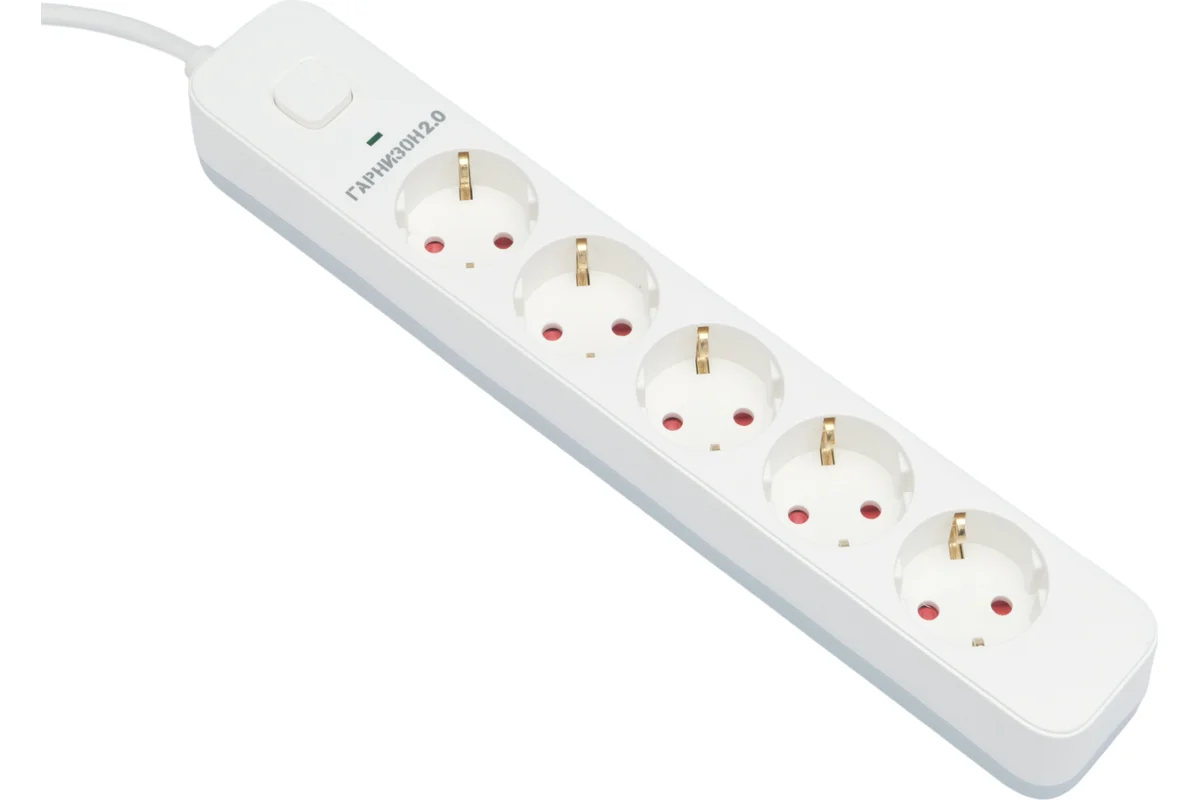 Сетевой фильтр Гарнизон, 2м, 5 розеток, White (EPS-5-W-2) Сетевой фильтр Гарнизон, 2м, 5 розеток, White (EPS-5-W-2)
