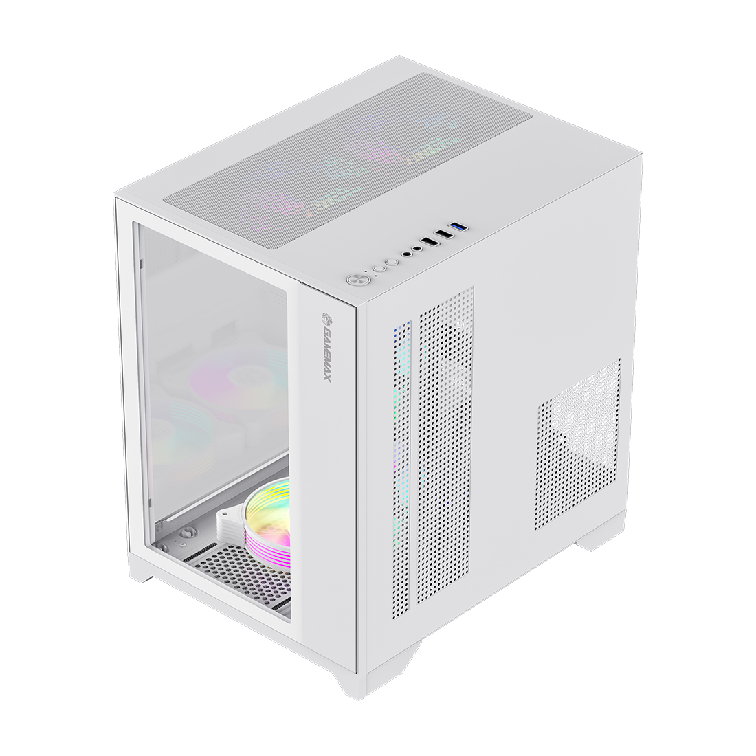 Компьютерный корпус Gamemax Infinity Mini 7 ARGB Fans + Controller White (9101-0000R00190) (9101-0000R00190/9101-0000R0211)