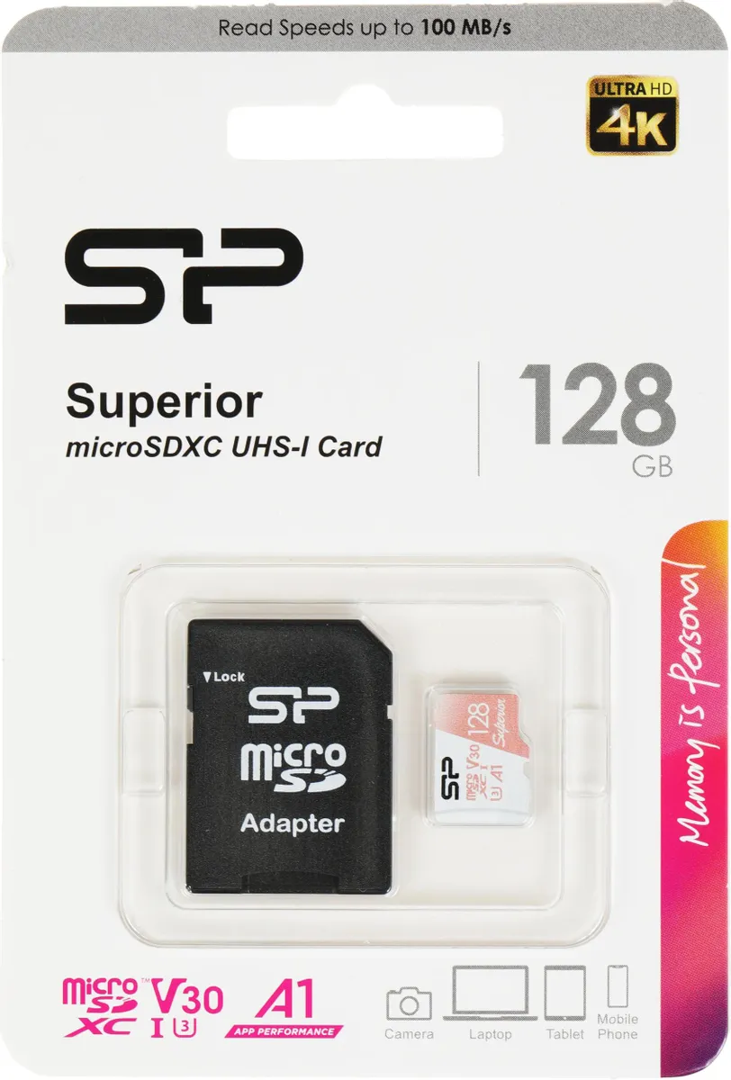 Карта памяти Silicon Power Superior 128GB (SP128GBSTXDV3V20SP)