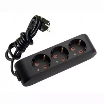 Удлинитель VIKO Multi-Let 3 х 3м (с заземлением, черный) (90133303)