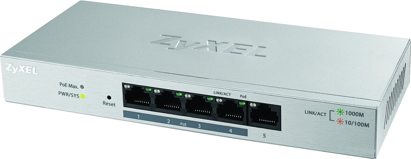 Коммутатор Zyxel GS1200-5HP V2 (GS1200-5HPV2-EU0101F)