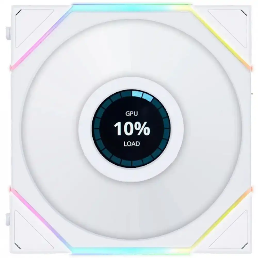 Вентилятор для корпуса Lian Li Uni Fan TL Wireless LCD 120 ARGB Reverse Blade, White (12RTLLCD1W1W)