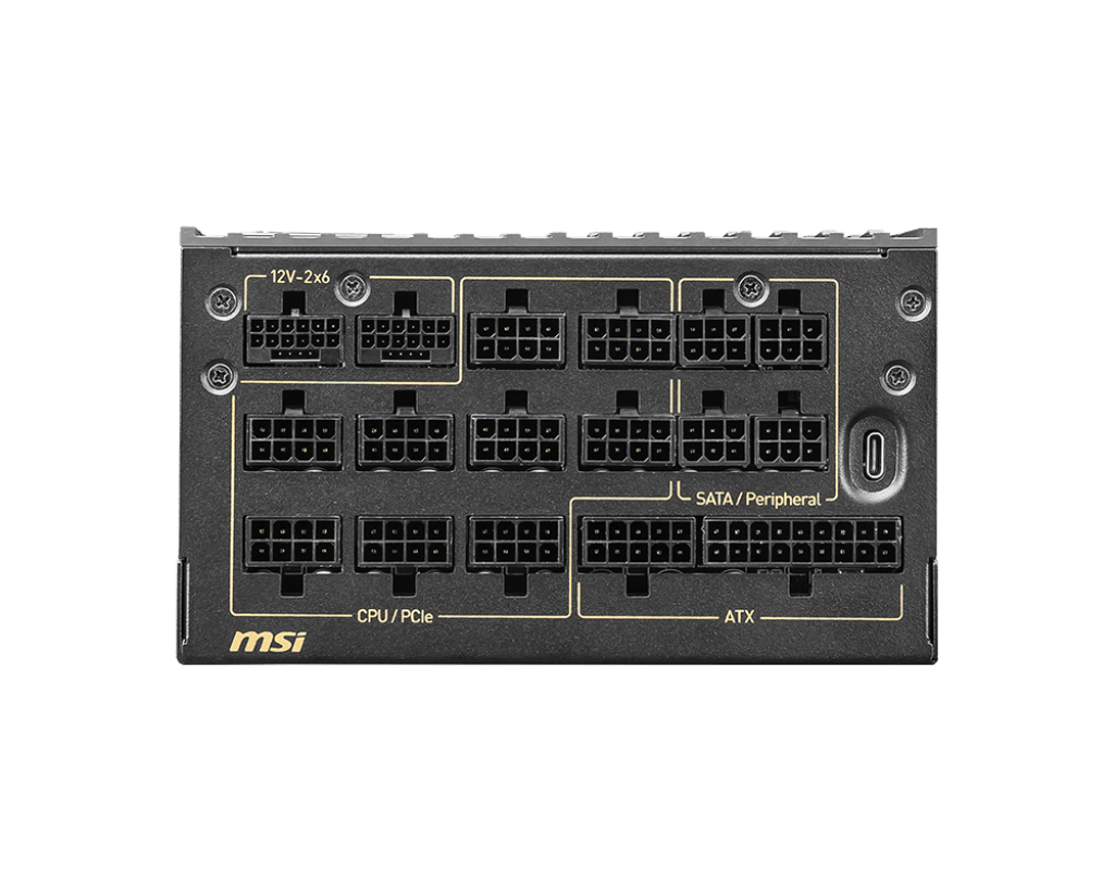 Блок питания MSI 1600W, MEG Ai1600T PCIE5, ATX, 80+ Черный (MEG Ai1600T PCIE5)