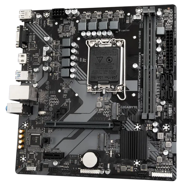 Материнская плата Gigabyte B760M H DDR4 (B760M H DDR4 (REV1.0))