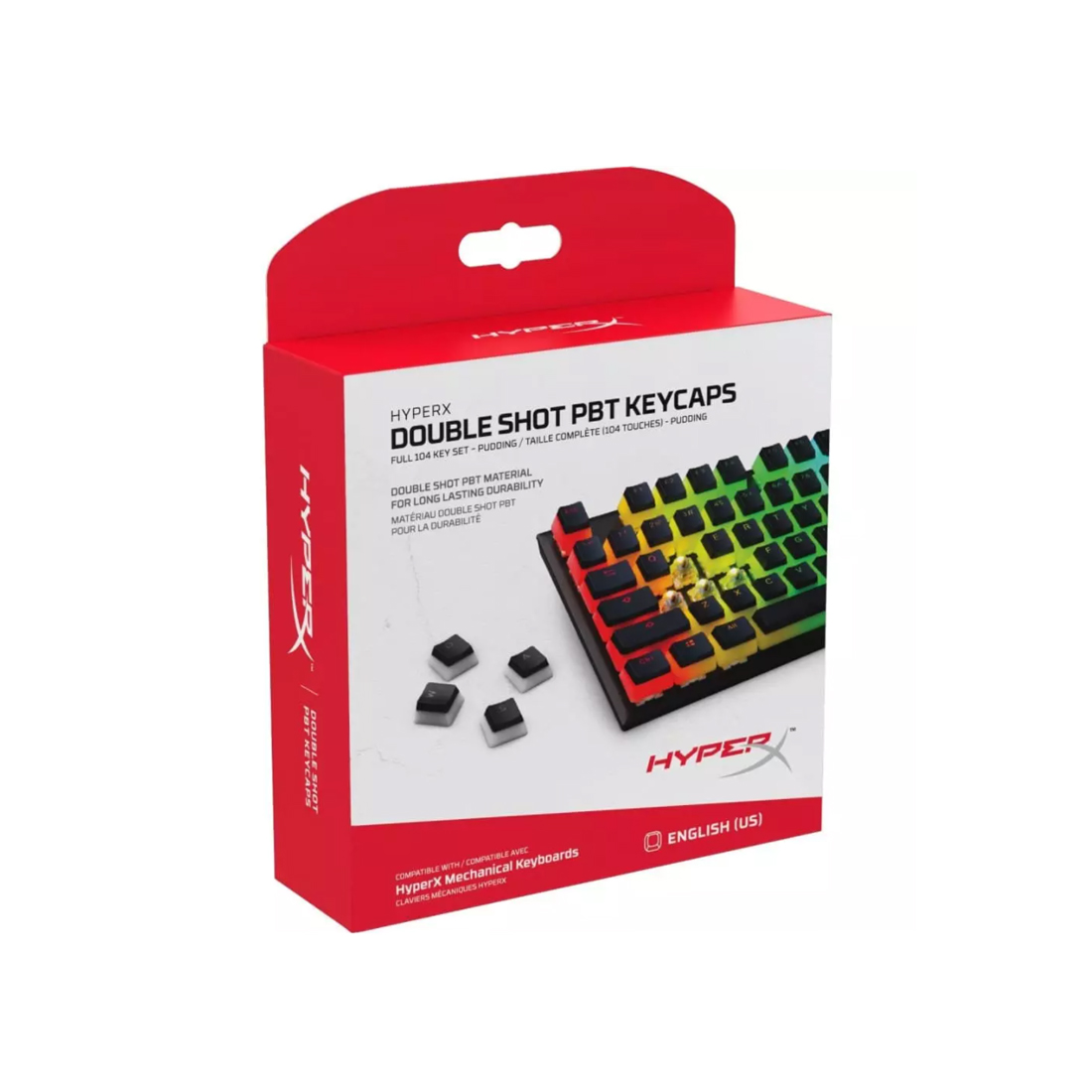 Набор кнопок на клавиатуру HyperX Pudding Keycaps Full Key Set (Black) 4P5P4AX (4P5P4AX#ACB)
