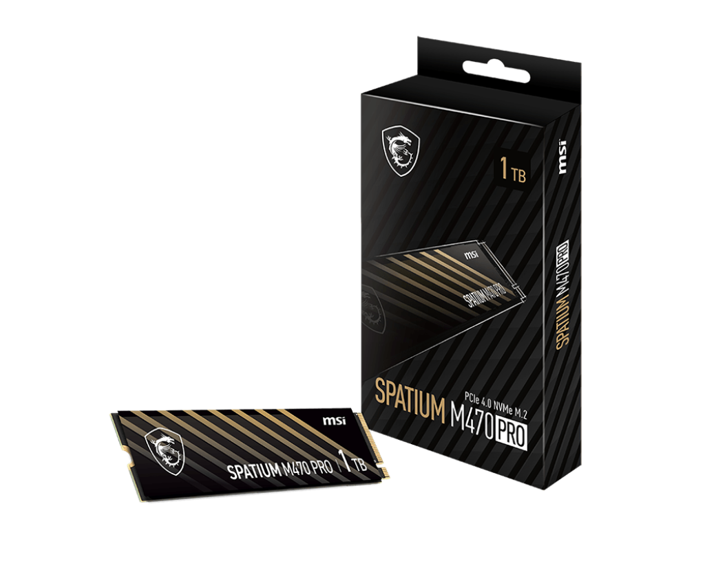 Твердотельный накопитель SSD MSI SPATIUM M470 PRO PCIe 4.0 NVMe M.2 1TB (S78-440L0J0-P83)