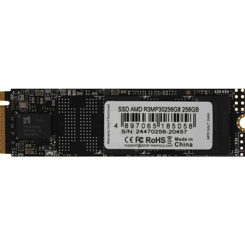Твердотельный накопитель 256GB SDD AMD RADEON R3 Series M.2 PCIe 3.0 2280 (R3MP30256G8)