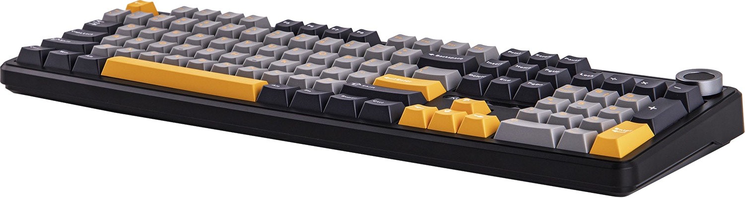 Клавиатура AULA F108 Pro Gray, Reaper switch (F108 Pro Gray+Yellow)