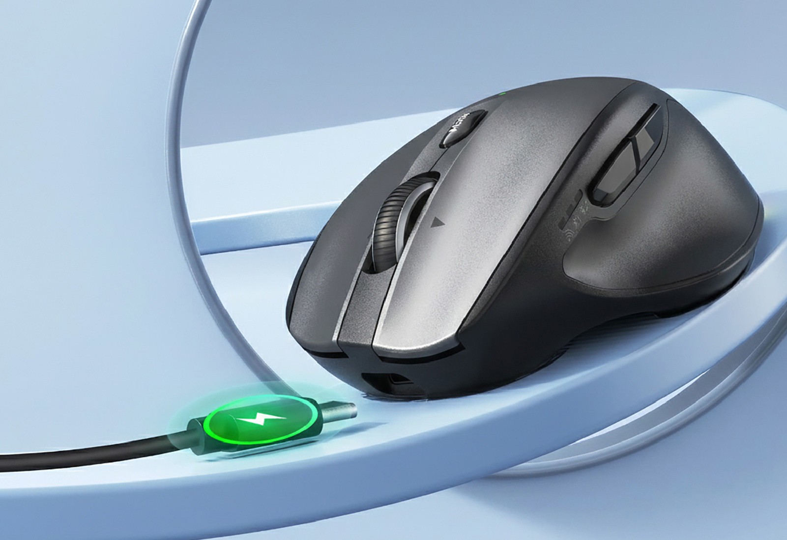 Мышь Meetion BTM007 Gray (M007 Steel Gray)