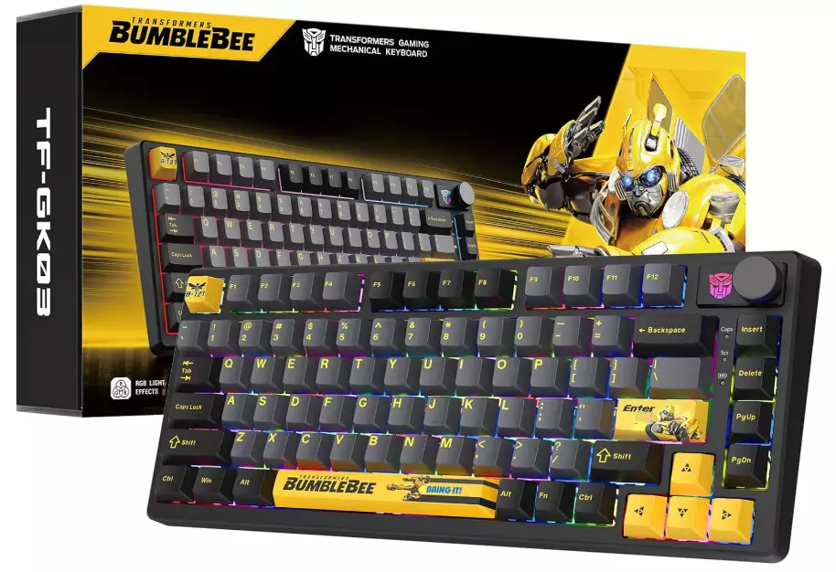 Клавиатура беспроводная Transformers TF-GK03, Black (TF-GK03, Black)