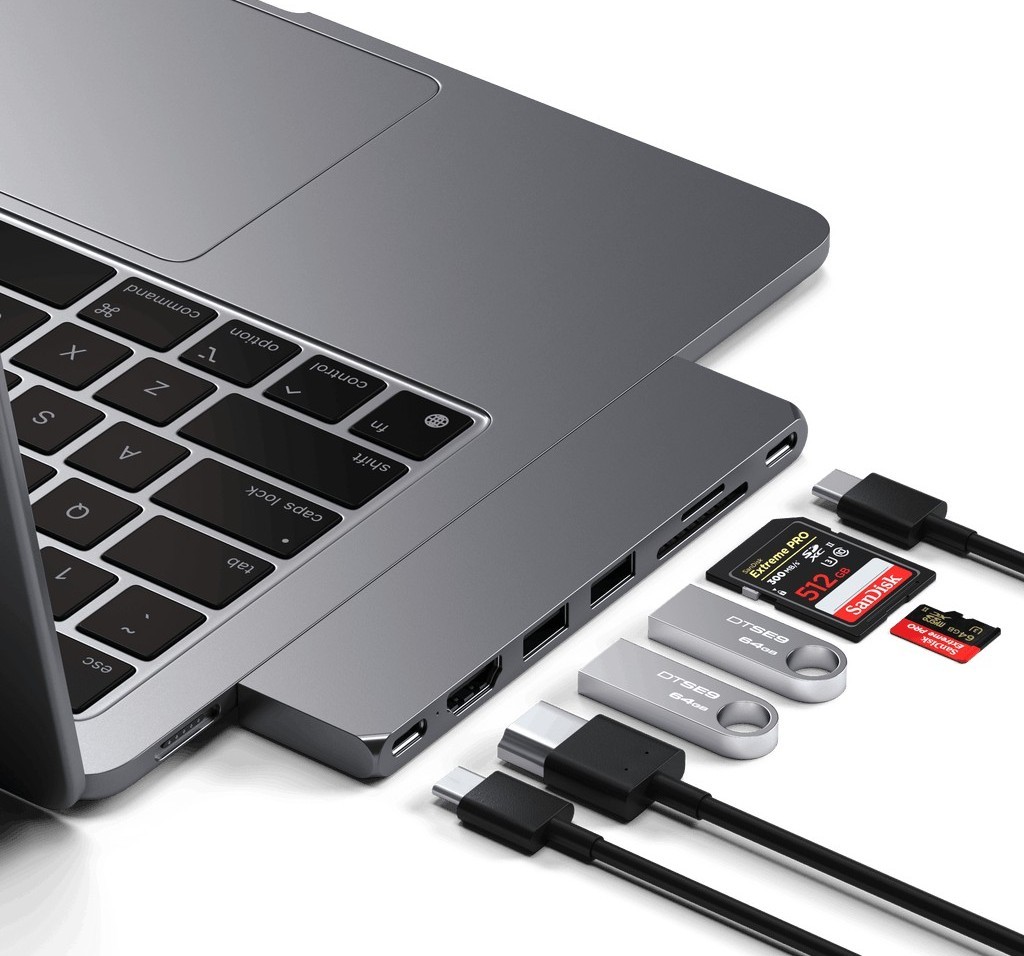 USB хаб Satechi Pro Hub Slim - Space Gray (ST-HUCPHSM)