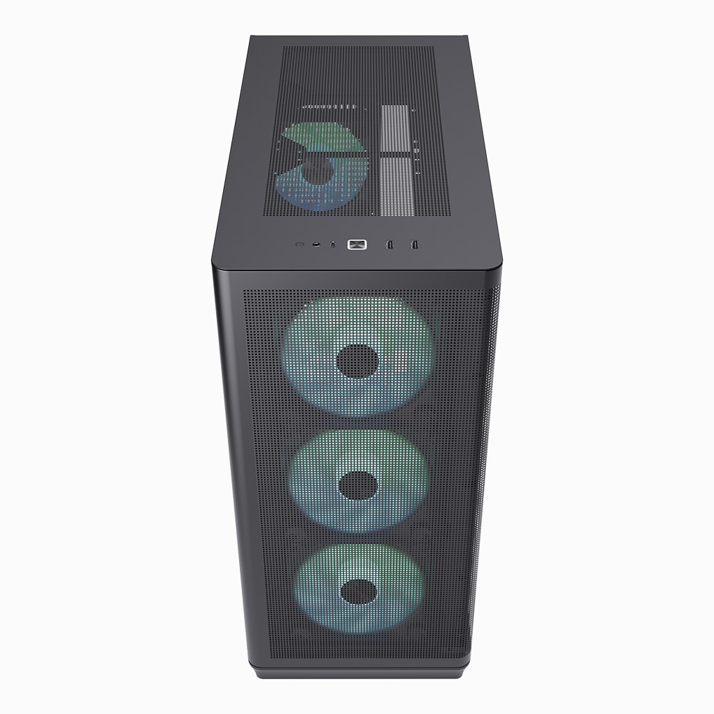 Компьютерный корпус Aerocool APNX C1-R BK без Б/П (C1-R-BK-v1)