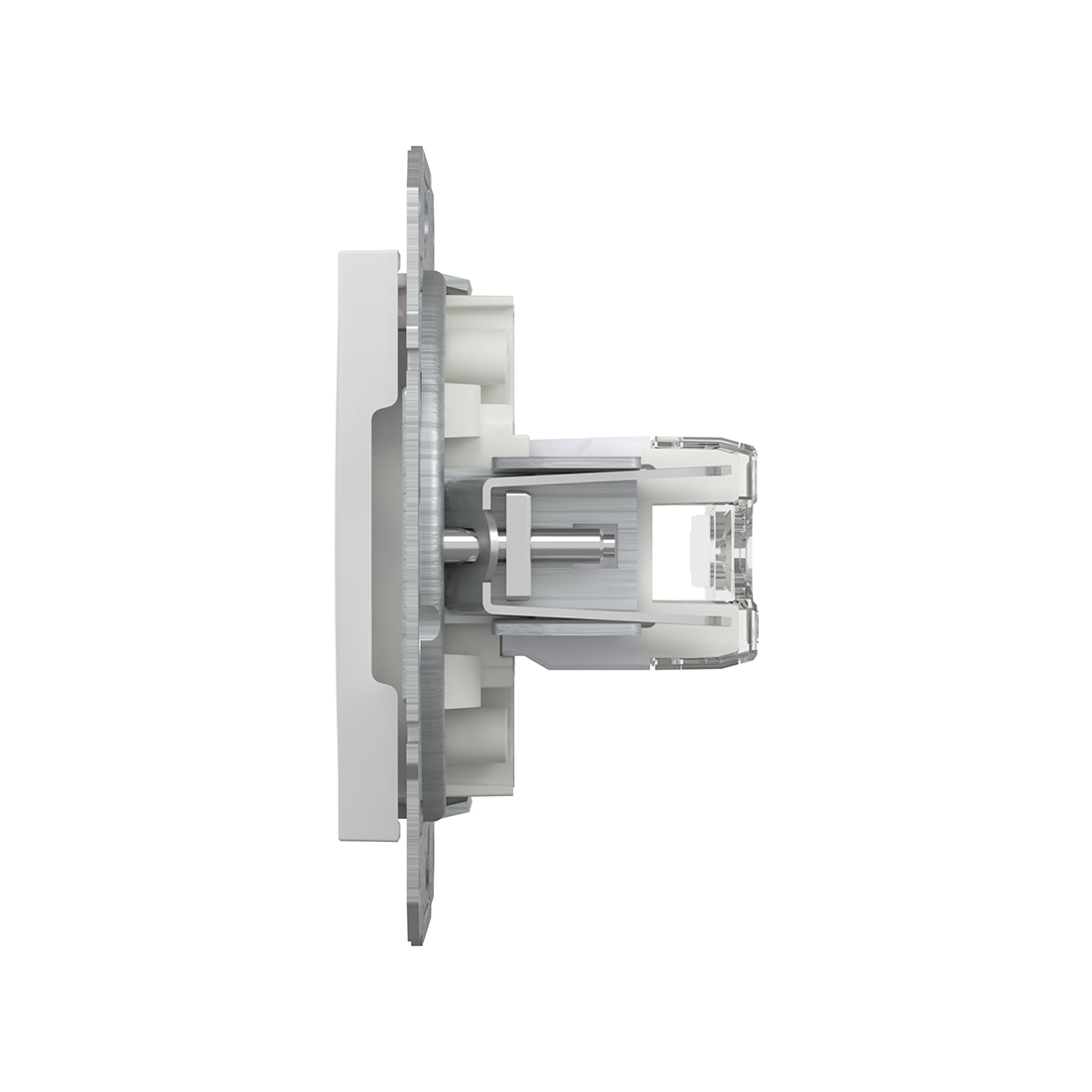 Розетка двойная компьютерная SE EPH4870121 Asfora RJ45 кат. 6 механизм белый (EPH4870121)