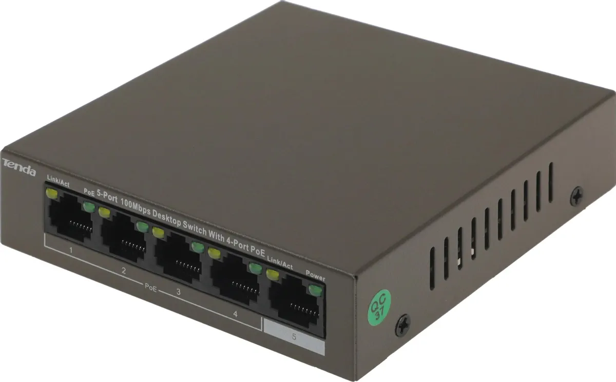 PoE-коммутатор Tenda TEF1105P-4-63W (TEF1105P-4-63W)