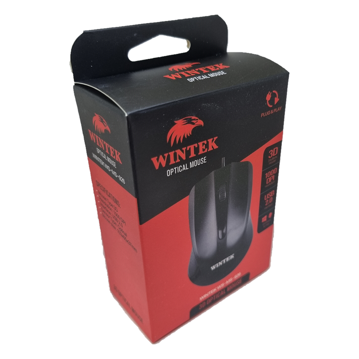 Мышь Wintek WS-MS-926, USB, чёрная (WS-MS-926)