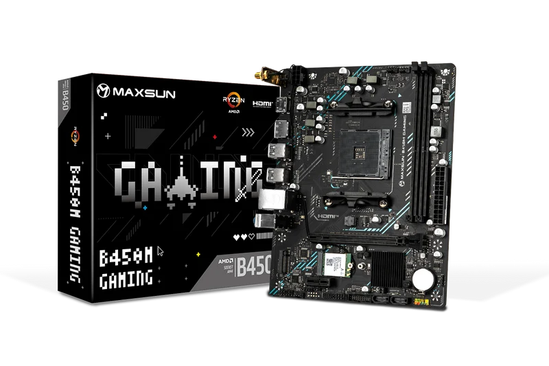 Материнская плата MaxSun MS-B450M GAMING WIFI (MS-B450M GAMING WIFI)