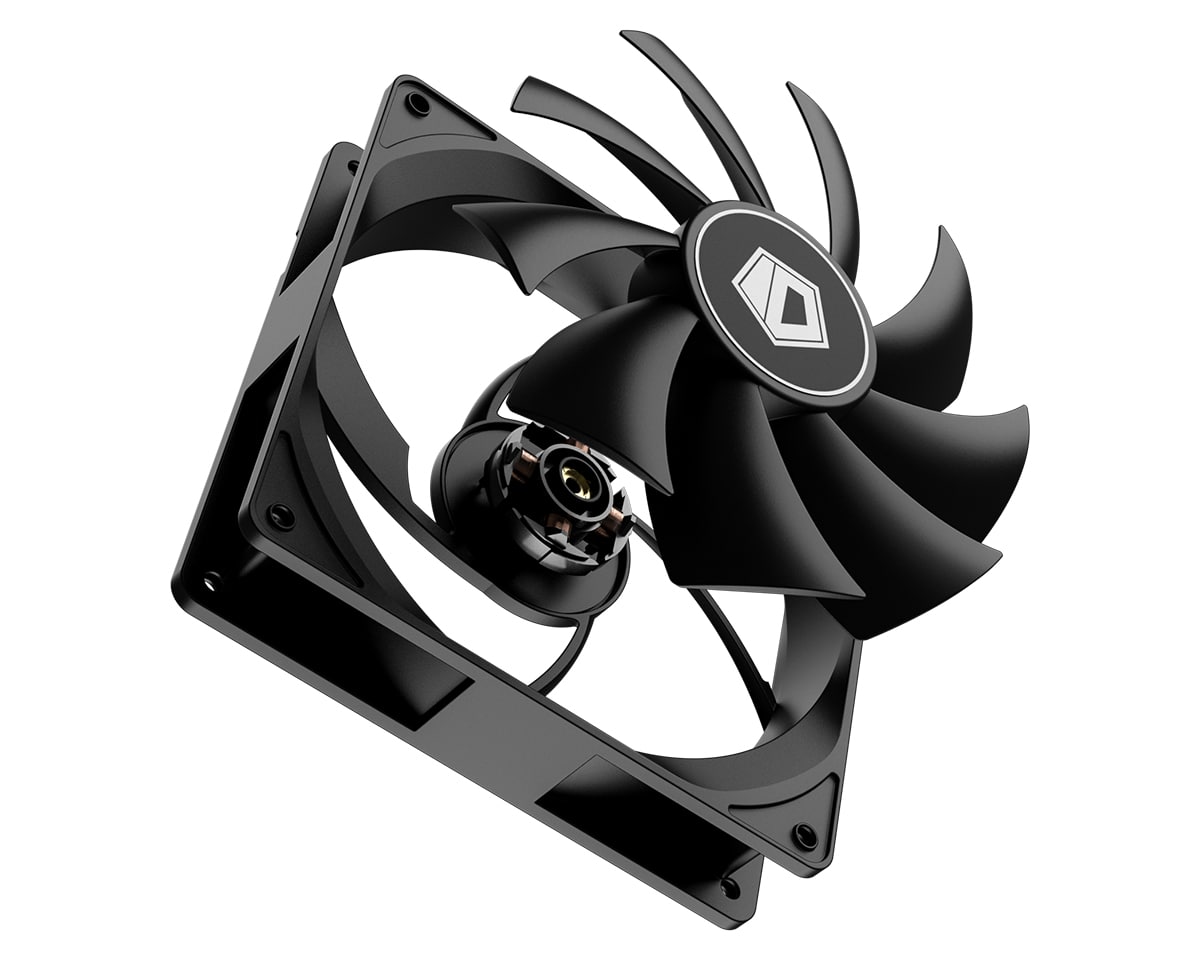 Вентилятор для корпуса ID-Cooling FL-12025K, 12cm, Black (FL-12025K)