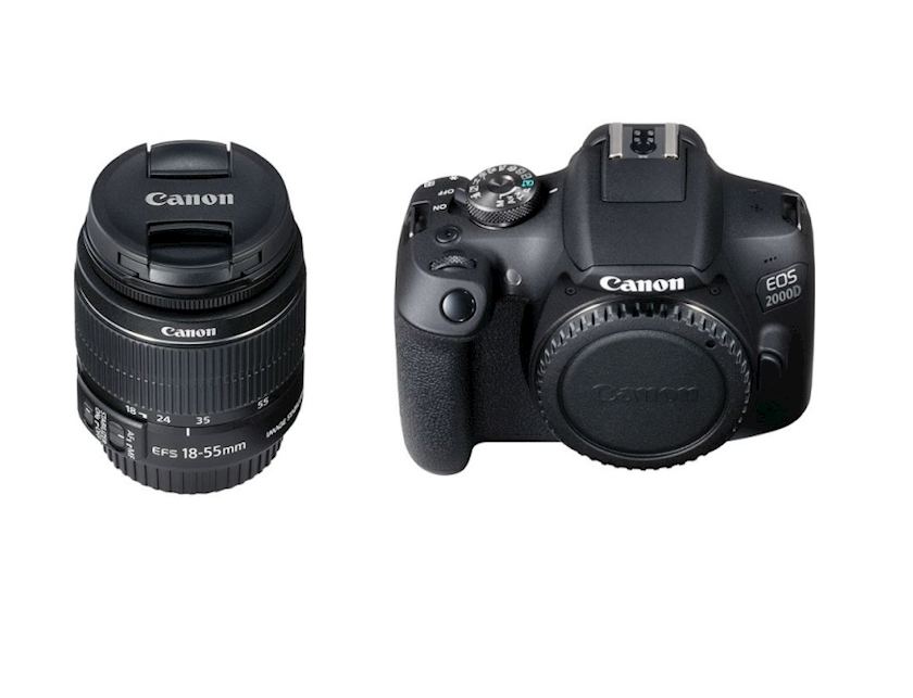 Цифровой зеркальный фотоаппарат Canon EOS 2000D kit EF-S 18-55 DC III Black (2728C007AA)